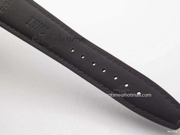 MIROTIME 0207 Compact Portuguese IW545409 RG ZF 1:1 Best Edition White Dial On Brown Leather Strap A 7336